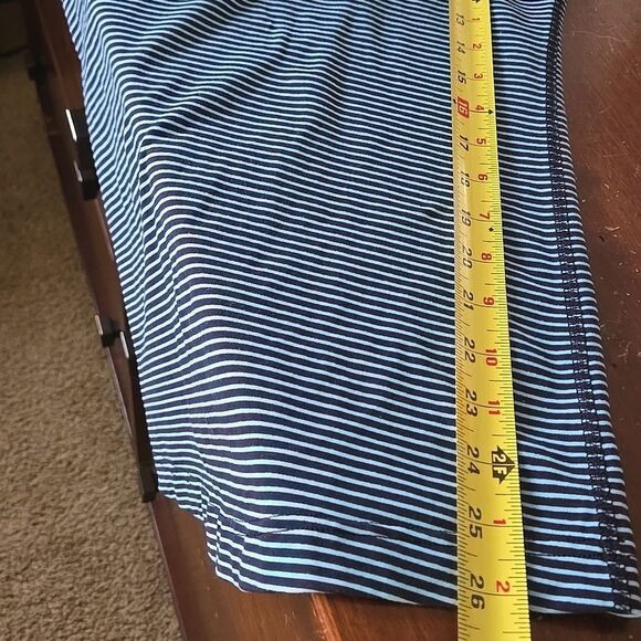 Lululemon Os Tank Blue Navy Striped Top Shirt Womens Sleeveless Athletic Gym - Picture 7 of 16